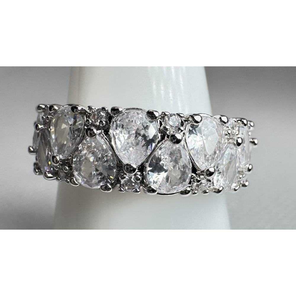 Ring Bomb Party A Promise Without Edges RG71774 Rhodium CZ Ring Size 9